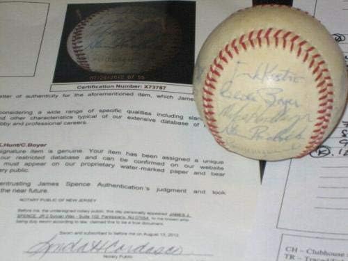 Hofs i zvijezde potpisali su autografiju bejzbol mazeroski, boyer, burdette, JSA - autogramirani bejzbol