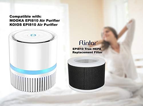 Flintar EPI810 True HEPA zamjenski filter, kompatibilan sa Koios i Mooka Epi810 True Hepa pročišćivač zraka, 3-faze H13 True Hepa filtracija, 2-pakovanje