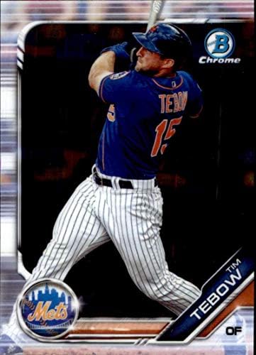 2019 Bowman Chrome Drach # BDC-92 Tim Tebow Rc Rookie New York Mets MLB bejzbol trgovačka kartica