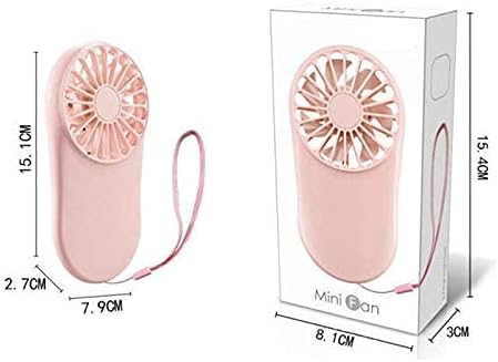 UxZDX prijenosni ručni ventilator mali USB punjenje ventilator svježi stil električni ventilator Prijenosni idealan za putne boje ručne hlađenje ventilatora, vertice, ružičasta