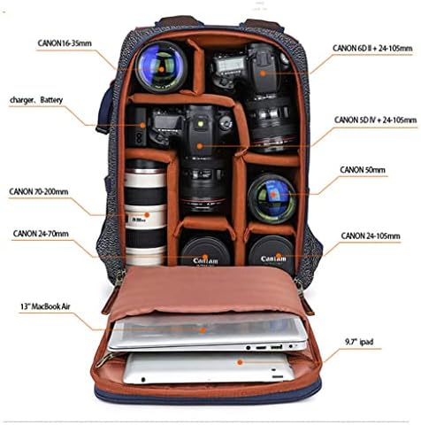 SDEWFG Photography Pepper Canvas vodootporni ruksak Laptop Muška torba za kameru torbica za