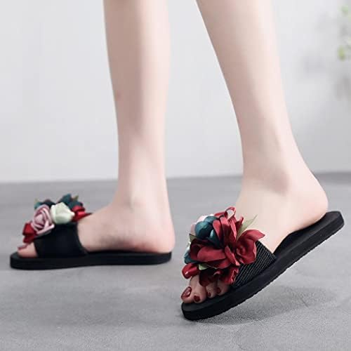 AAYOMET Ljetne sandale za ženske potpetice, ženske vintage singl sandale Chunky Heels Anklea Steap Roman Beach Sandals Cipele