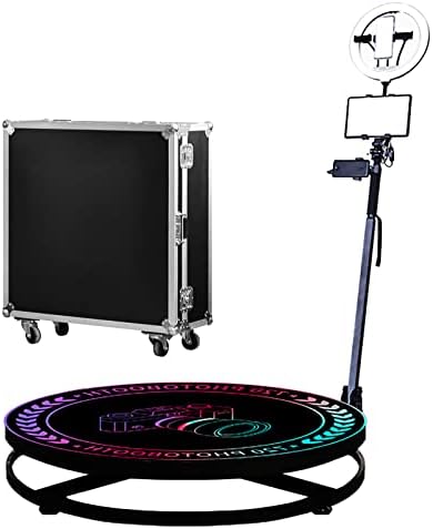 360 Photo Booth Mašina za zabave, besplatno prilagođavanje logotipa, automatska usporena 360 Spin selfi