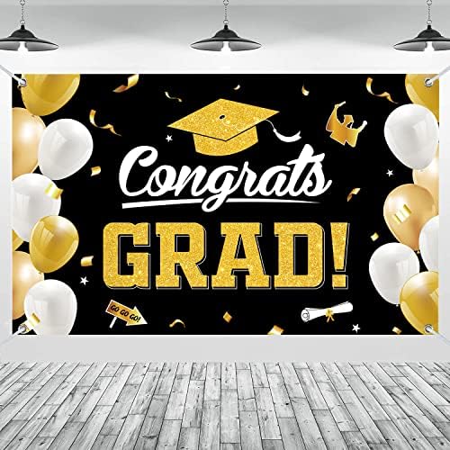 Pozadina banera za diplomiranje 2023., čestitke za gradsku Baner zabavu dekoracije de graduacion klasa 2023.