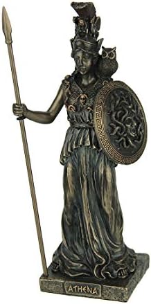 Veronese Design Athena grčka boginja mudrosti i ratne bronzeni završnica