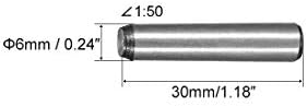 uxcell 45 Karbonski čelik Gb117 30mm Dužina 6mm mali krajnji prečnik 1:50 konusna igla 20kom