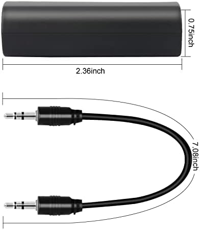 2 pakovanja Prizemlje Izolator buke za automobilski zvuk / kućni stereo sistem, Izolator prizemlje sa 3,5 mm audio kablom