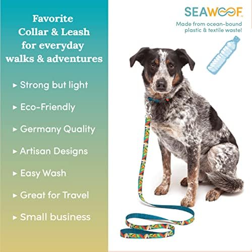 Seawoof štenad ogrlica za male pse - napravljene od reciklirane plastike, ekološki alat za pse - Multi list - mali