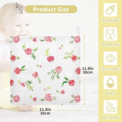 BABY PORWETHOS pamučni akvarelni cvijeće Elegantna dizajn Baby muslin ručnik mekani bebi za