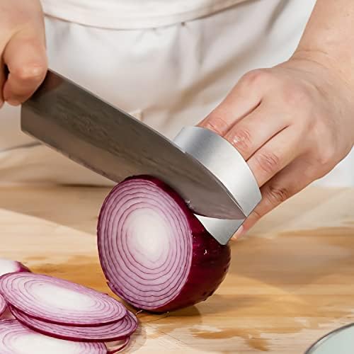 2kom Finetaur Finger Guard za sečenje, nerđajući čelik finger Protector kuhinjski nož Finger Shield za sečenje seckanje hrane povrće
