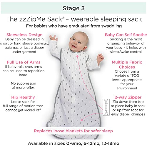 Swaddledesigns baby velvet za spavanje, pastel ružičasta s ružičastim oblogom, 6-12 mjeseci, nosivi pokrivač