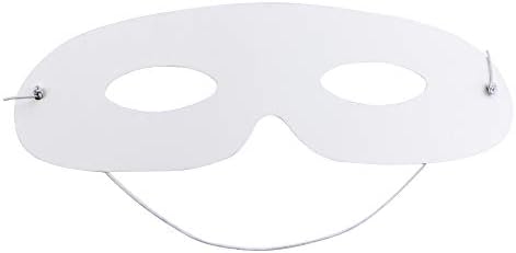 WPXMER 40 pakovanje bijelih papirnih maska ​​za oči, DIY prazna obična maska ​​maska ​​za kostimu