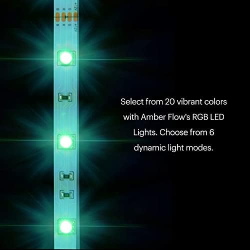 Amber Flow LED svjetlosne trake, traka dugačak 64 stopa, RGB LED svjetla, daljinski upravljač,