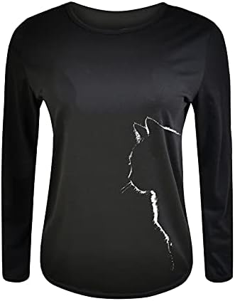 Ženski Vrhovi Grafički Tees Casual 3/4 Rukav Bluza Prevelike Majice Moda Izlazak Na Vrhove Vintage Crewneck Odjeća Za Odmor