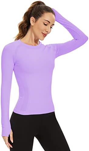 Mathcat Workhout majice za žene kratki rukav, vrhovi vježbanja za žene, brze suhe teretane Atletski vrhovi,