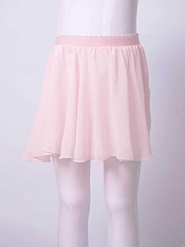 Loloda Big Girls Ballet Leotard suknja Dječja dječja toddler Solid Color Šifon za oblikovanje struka