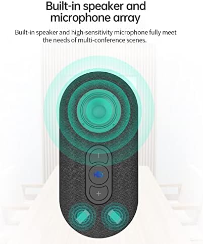 BUZHI USB mikrofon, prijenosni USB konferencijski mikrofon spikerfon ugrađeni Hi-Fi zvučnik 360° omnidirekcioni