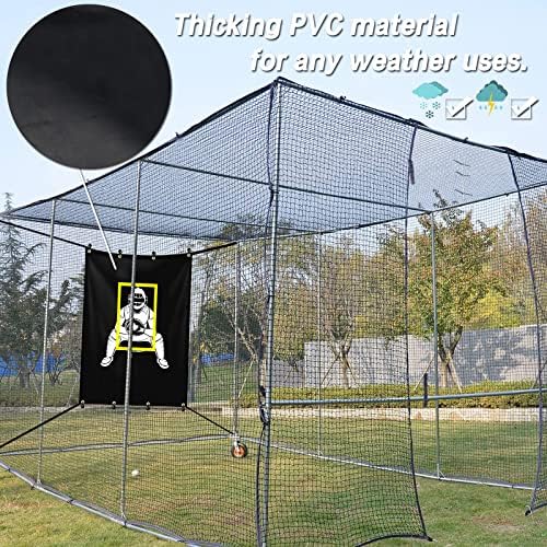 Bejzbol Backstop 4ft x 6ft batting cage Target Backdrop sa udarnom zonom za bejzbol Softball Pitching