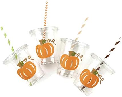Orange pufvene čaše - 12 CT dječje rođendanske zabave ili mali bundevi za bebe
