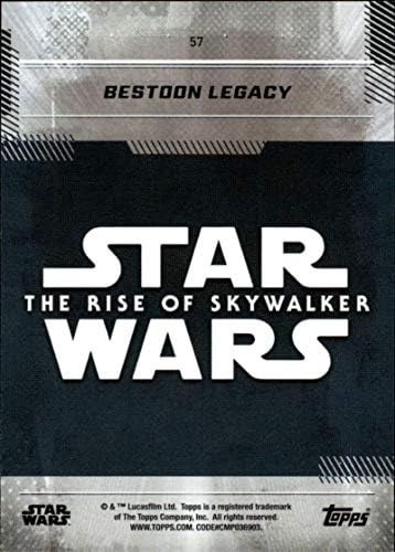 2019 TOPPS Star Wars Raspon Skywalker serije Jedan # 57 Bestany Legacy Trading Card