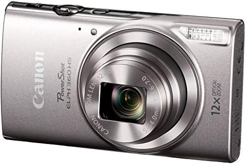 Canon Power-Shot Elph 360 HS Digitalni fotoaparat + 64GB kartica + Case + čitač kartica + fleksibilni trostruk + novčanik od memorije + Keeper + Keeper + Kit za čišćenje
