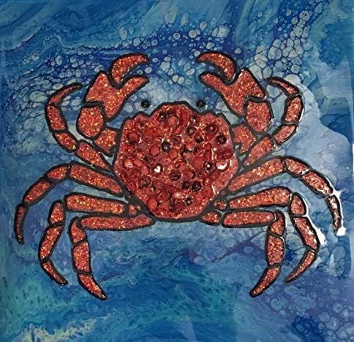 Crab seoska šablona najbolji vinilnih velikih šablona za slikanje na drvu, platnu, zid, itd.-Xl2 | Ultra debeli izložbeni materijal bijelog boja