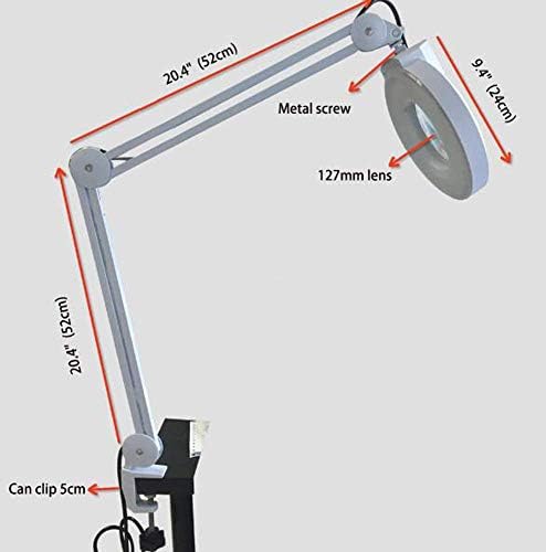 5x lampa za lupu-Daylight Bright Lightted Lens - lampa za uvećanje rotate lupa Swing hand desktop