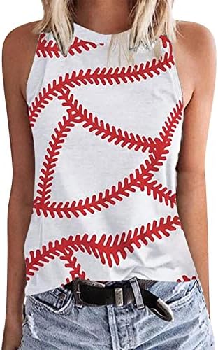 Bejzbol mama Tank Tops za žene 2023 ljetna Ležerna majica bez rukava Bejzbol utakmica pokloni majica za tinejdžerke