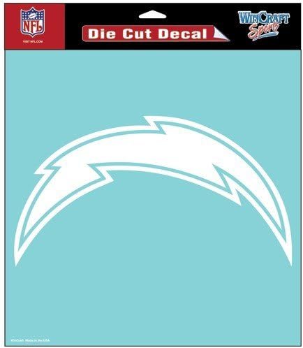 WinCraft NFL San Diego Chargers WCR25681071 Savršeni rezani naljepnici, 8 x 8
