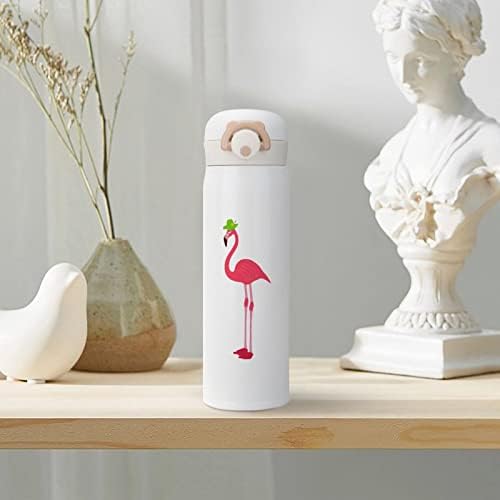Slatka Flamingo izolaciona flaša za vodu sa poklopcem izolovana čaša od nerđajućeg čelika sa duplim
