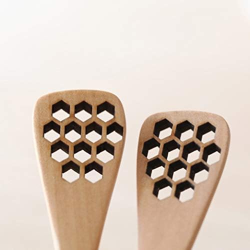 UPKOCH drvena kašika za mešanje medena kašika saće dizajn japanska šuplja mešalica za mešanje meda