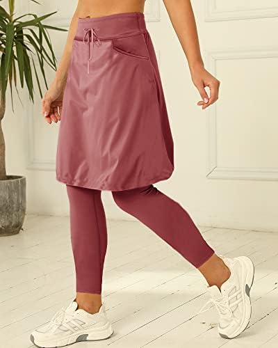 Aurgelmir ženska koljena dužina teniska suknja sa dužinom gležnja na tajicama nacrtajući golf suknje