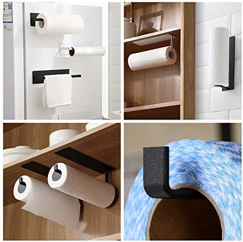 Držač kuhinjskog papirnog ručnika ispod ormarića-držač toaletne role zidni samoljepljivi-vješalica za peškire