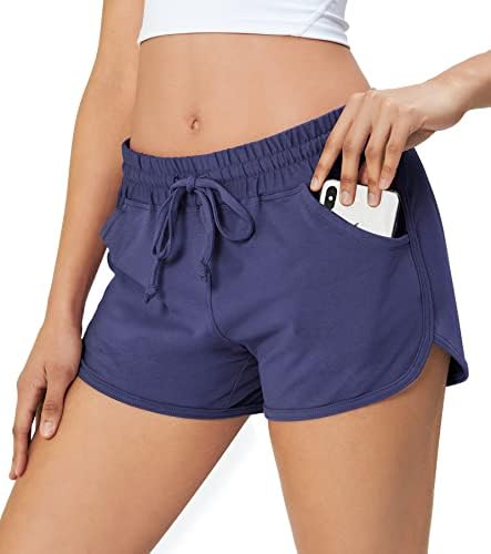 Heathyoga Atletska kratke hlače za žene koje trčaju kratke hlače za žene vježbanje s džepovima za ženske
