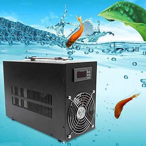 LOYALHEARTDY Aquarium Chiller 15gal 1/10 HP Hydroponics Water Chiller aquarium Water Chiller Cooler Mašina za hlađenje rezervoara za škampe 10～40℃ za kućnu upotrebu 60L