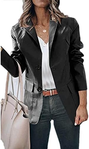 Ženski jeseni ležerni bluže dugih rukava rever otvorenog prednjeg radnog odijela Office Blazer jakne ženske zimski kaputi