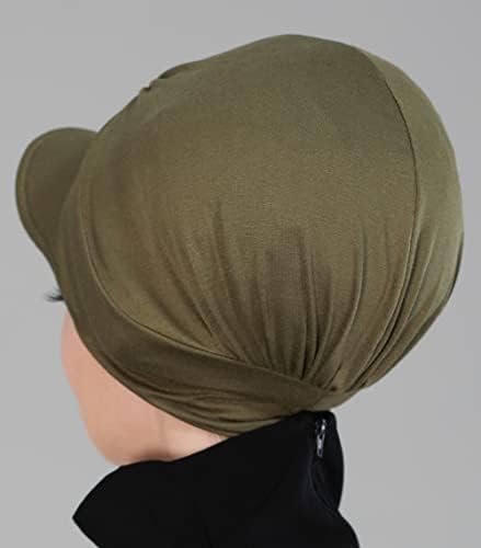 Aisha's Design Instant Turban Newsboy Ženska kapa, 95% pamučni poklopac šešica za šešir glave hemorastog šešira