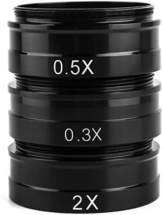 Oprema za laboratorijski mikroskop pomoćna sočiva za mikroskop Wd30 2.0 X Barlow interfejs sa navojem sočiva za industrijski mikroskop objektiv objektiva za 180x C mount Lens 2x mikroskop vizuelnog polja oprema