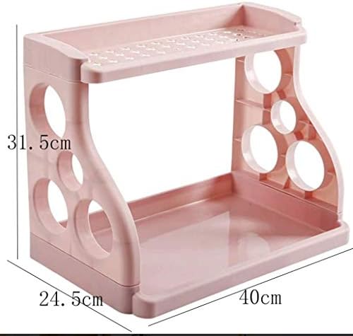 TJLSS ružičasti nosač, plastični materijal za začini nosač, dvokrevetna kuhinja Položak za pohranu