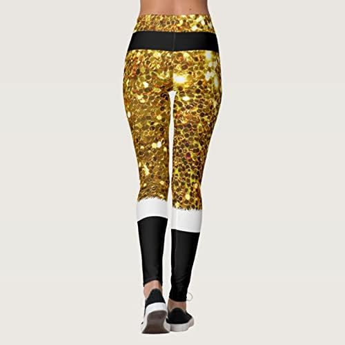 IIOUS božićne gamaše visokog struka Women plus veličine gamaše za rešetke Tummy Workout Trgovin sportskih joga hlača