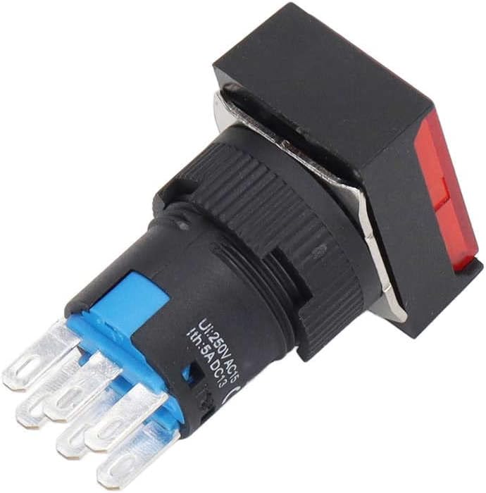 Prekidač sa dugmadima industrijski kontrolni prekidač sa svetlosnim indikatorom za alatne mašine AC 0 ~ 240V ABS prekidač