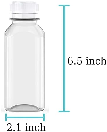 Axe Sickle 3 kom 12 unca sok boce plastične boce za mlijeko rasuti kontejneri za piće sa Tamper Evident Caps poklopci Bijela za mlijeko, sok, piće i druge posude za piće