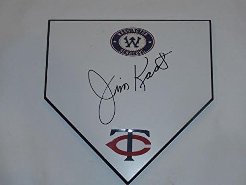 Jim Kaat potpisao je kućnu ploču Minnesota blizanci Washington Senators Rijetki - MLB igra rabljene