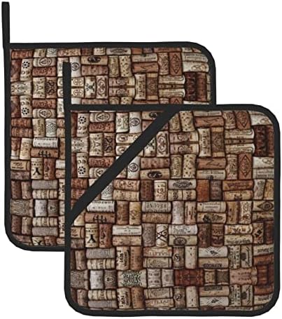 WINE Cork kvadratni izolirani pan jastučić-8x8 inča debela, topla otporna izolacija.