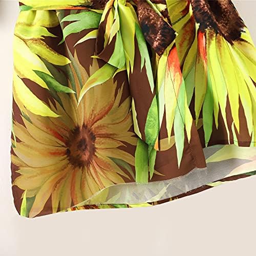 Kupaći Apartmani Womens Plus Print šifon ženska ljetna bluza za slobodno vrijeme kupaći kostim Holiday Chrysanthemum Swimwears