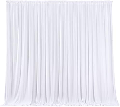 ZeroStage 10x10 ft bijele zavjese u pozadini, zavjese za zabave foto fotografija ekran za vjenčanje svadbeni