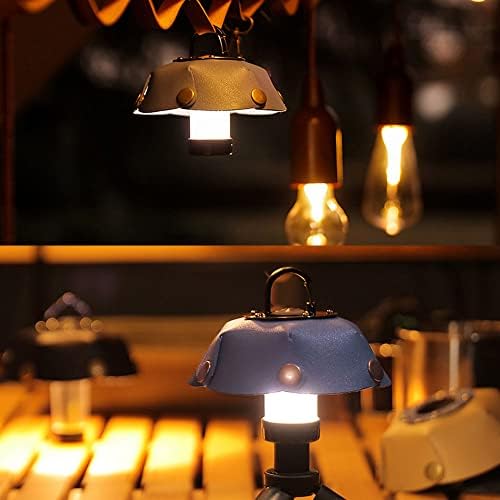 Doorlay Vintage LampShade LED žarulja Zaštitna poklopac ukrasna svijetla PU kožna kampiranje