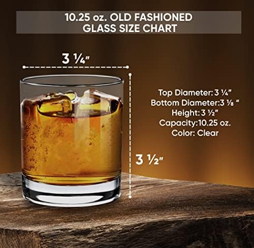 Teeamore personalizirana staromodna čaša za viski Rođendanska godišnjica Dodajte svoje ime početni