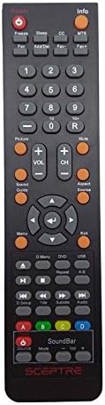 Smartby New Scepter TV DVD Soundbar Combo Remote za Scepter TV DVD Soundbar E243BD-FHD E246BD-FHDU