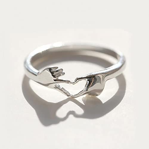 2023 Novo u moju kćerku prsten srebrni prsten sa otvorenim srcem za dame prstenje za prstenje za žene napravljene sa ljubavnim vintage ruže prstenom